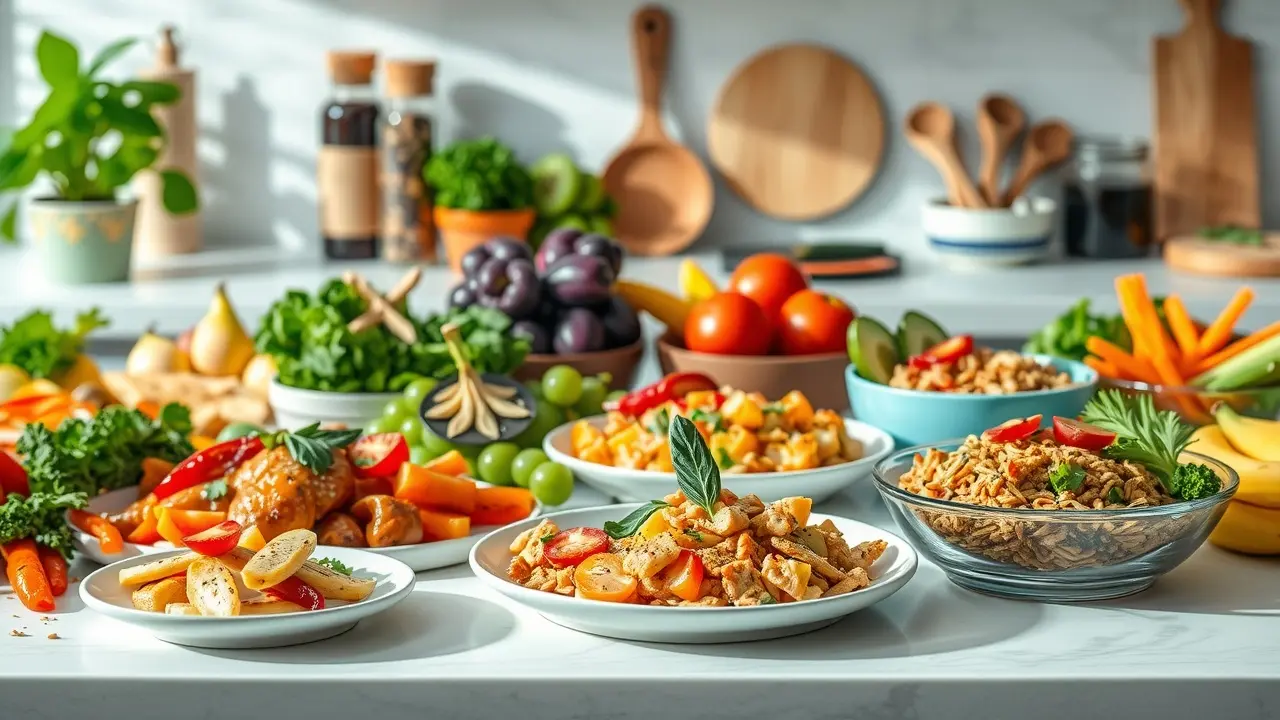 Metabolic Cooking Review: Is This Recipe Book Right for You? Assortment of delicious and healthy Metabolic Cooking recipes displayed on a kitchen counter.