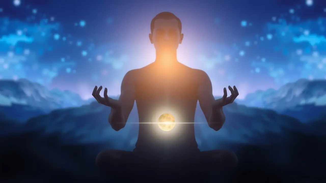 Miracle Mastery Review: Unleash Your Psychic Potential? Person meditating practicing telekinesis with glowing object
