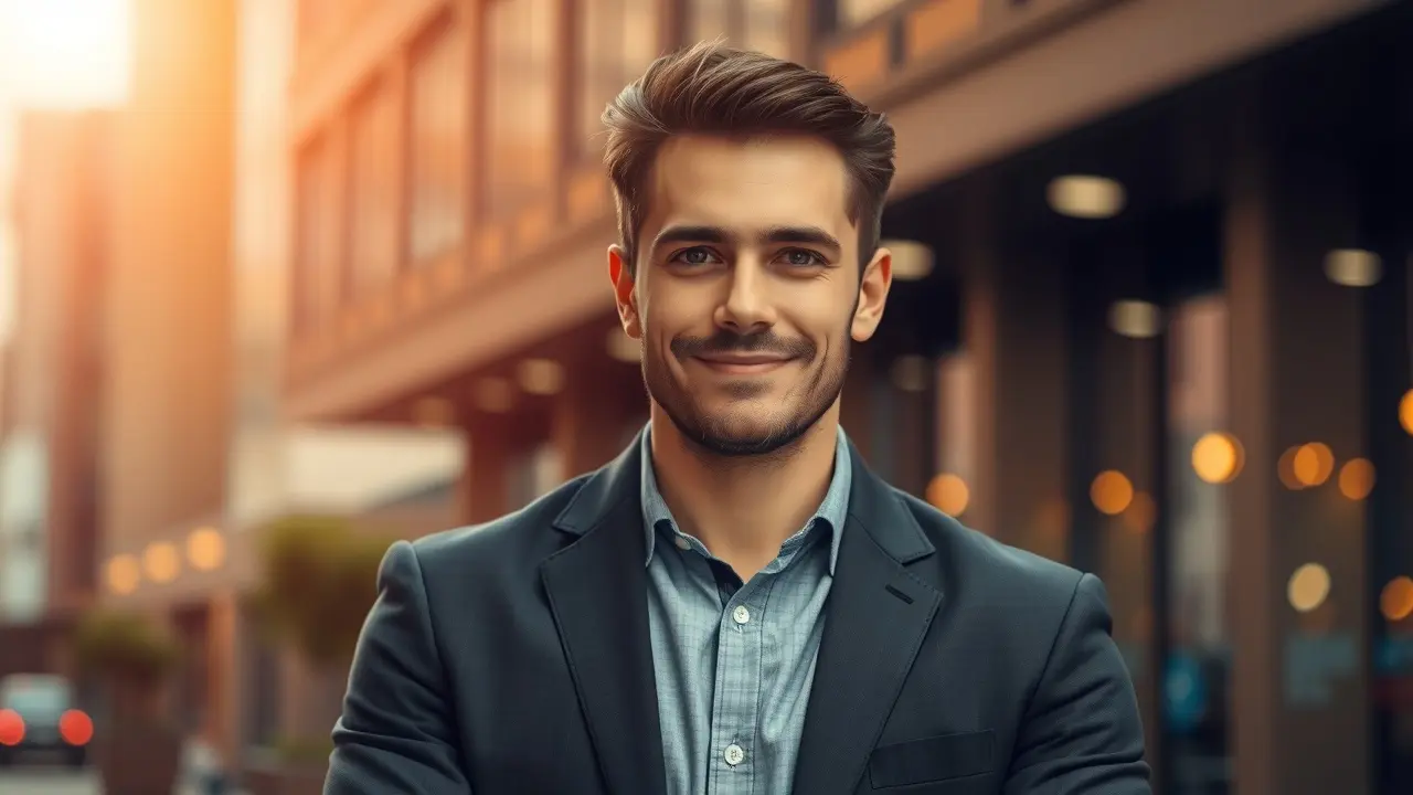 Modern Day Sexual Man Review: Does This Program Really Work? A man with a confident smile in a stylish urban setting
