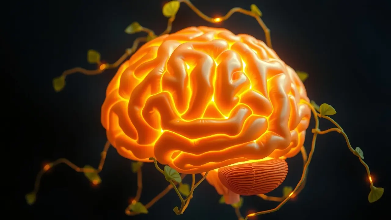 Neuro-Thrive Brain Support Review: Boost Your Memory Naturally? Healthy brain with interwoven vines