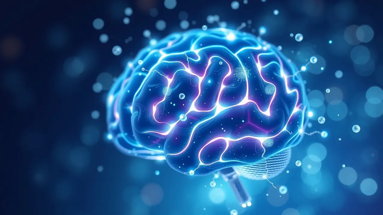 Neurodrine Review: Boost Your Brainpower or Just Hype? Glowing brain representing enhanced cognitive function from Neurodrine