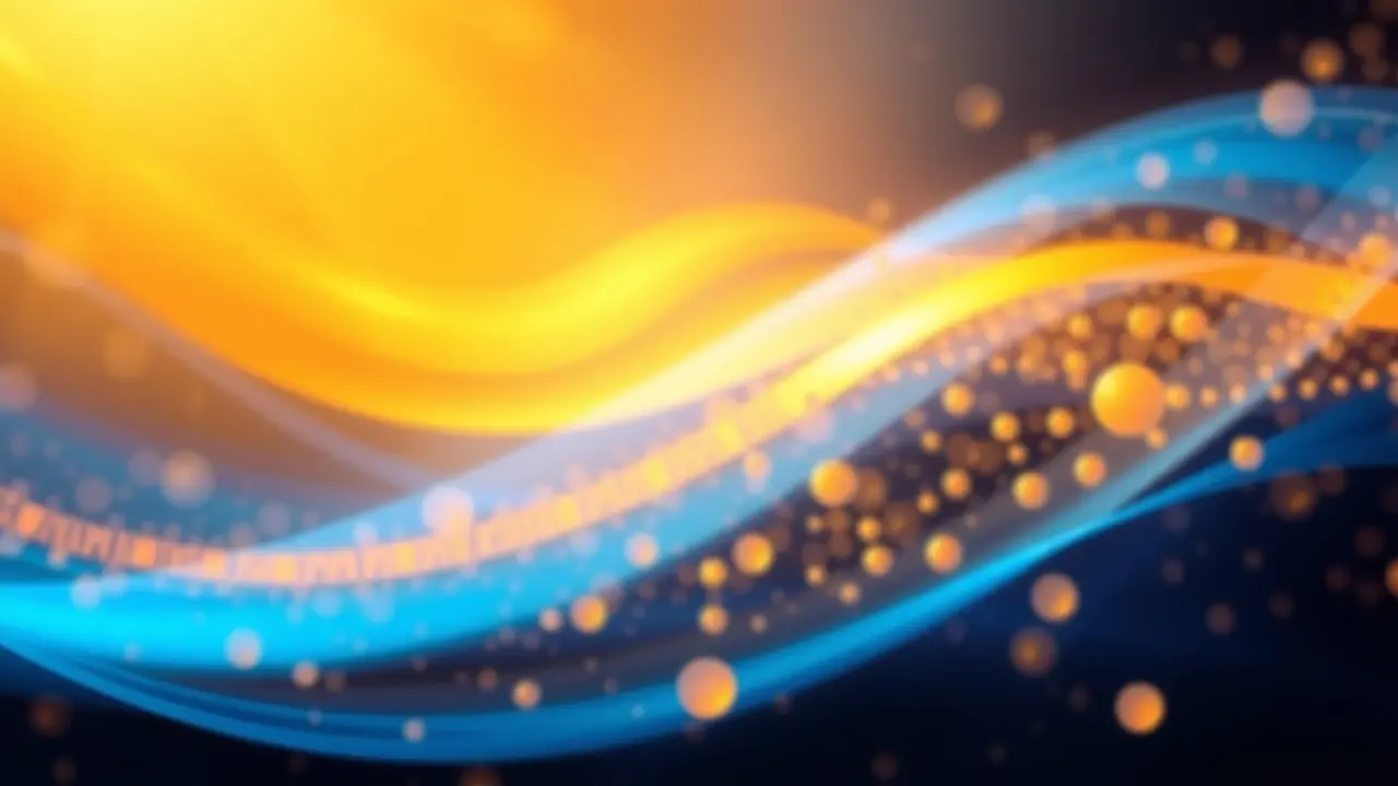 NeuroWealth Harmonics Review: Unlock Your Brain’s Potential for Wealth? Abstract image of brainwaves creating wealth with gold and blue hues.
