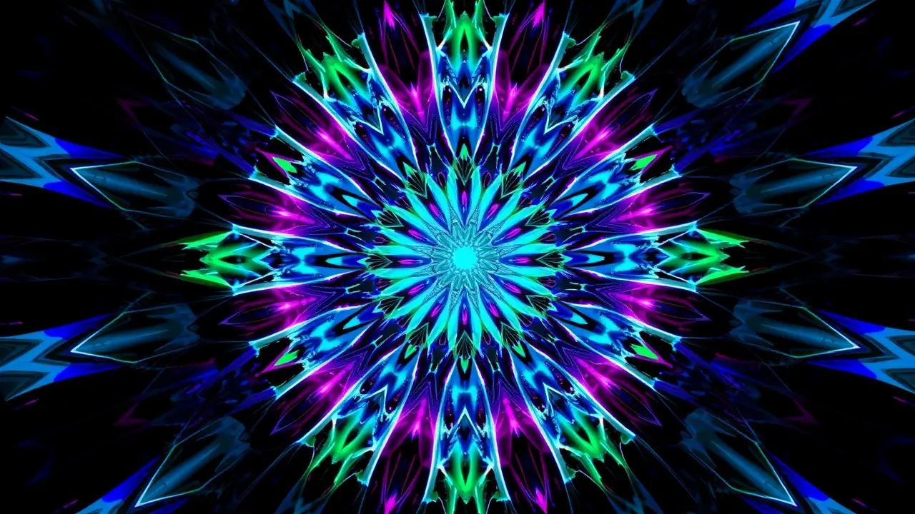 OmniGeometry Review: Unlock the Power of Recursive Design Intricate geometric design in vibrant colors created with OmniGeometry