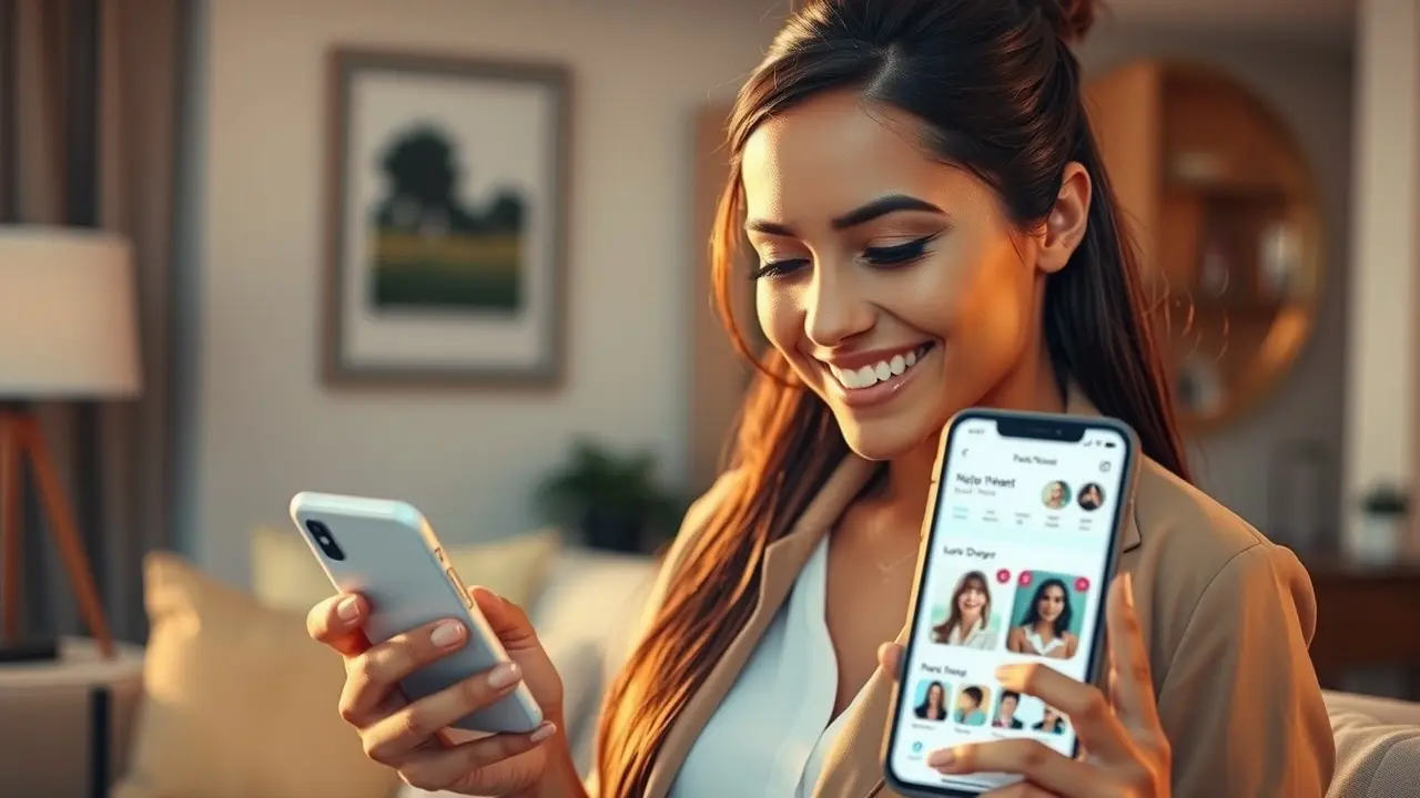 Online Allure Review: Can This Program Help You Find Love Online? Confident woman using online dating app