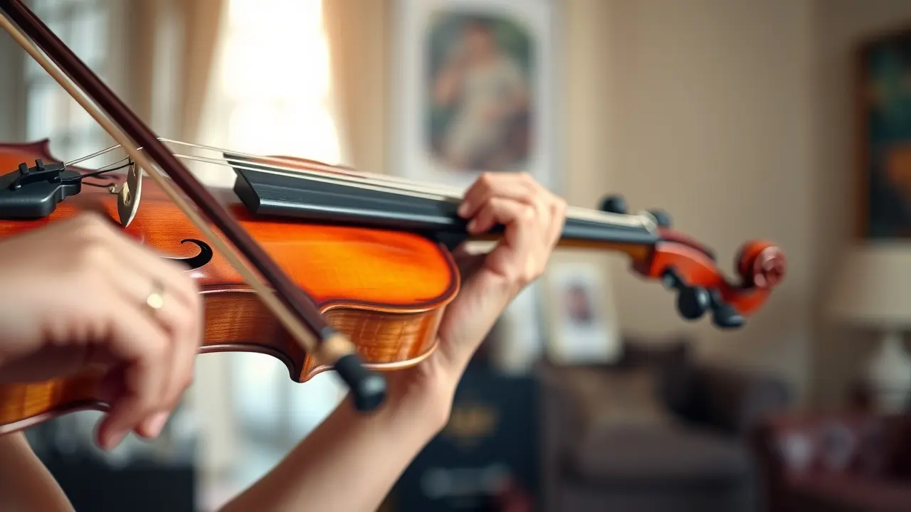 Unlock Your Musical Potential with Online Violin & Fiddle Lessons Close-up of a Violin Being Played