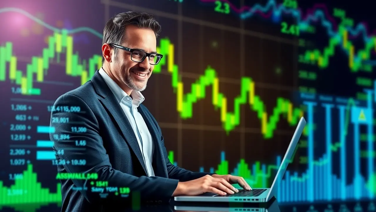 Options Pop Review: Can This System Help You Trade Options? Options Pop: Confident Trader Analyzing Market Data