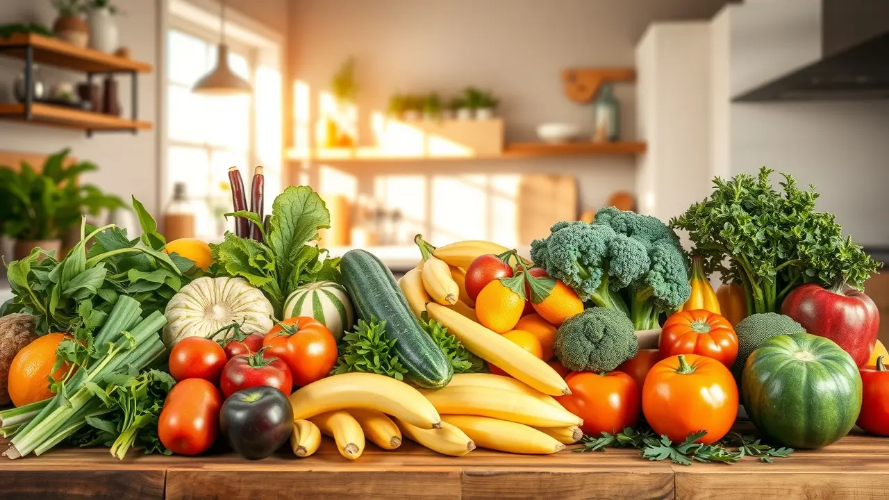 Organic fruits and vegetables representing the Organic Health Protocol