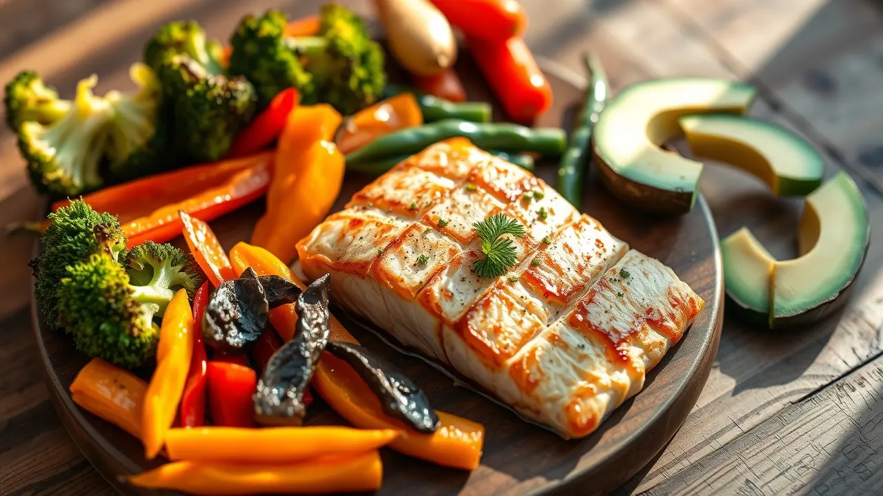 Paleo Reboot Review: Is This Diet Right for You? Paleo Reboot meal with salmon and vegetables