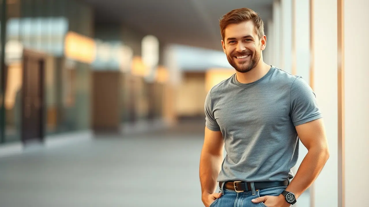 Penis Enlargement Remedy: Does It Really Work? Confident man embodying positive self-image and well-being.