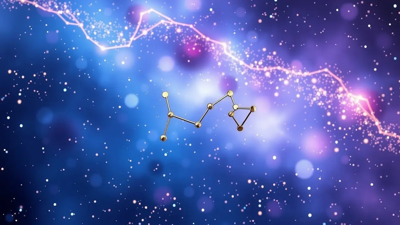 Personalized Cosmic Compatibility Profile Review: Can Astrology Predict Your Perfect Match? Two constellations intertwined against a nebula backdrop