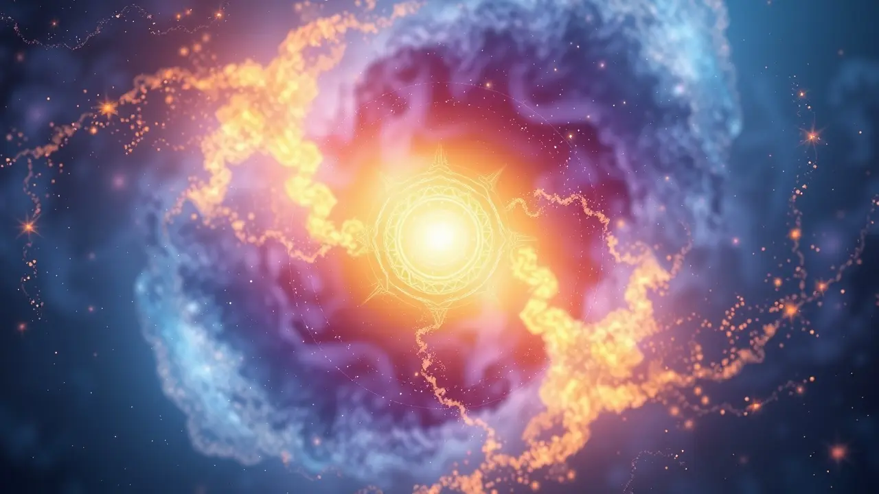 Pineal Abundance Boost Review: Unlock Your Inner Potential? Glowing pineal gland in cosmic setting, symbolizing spiritual awakening