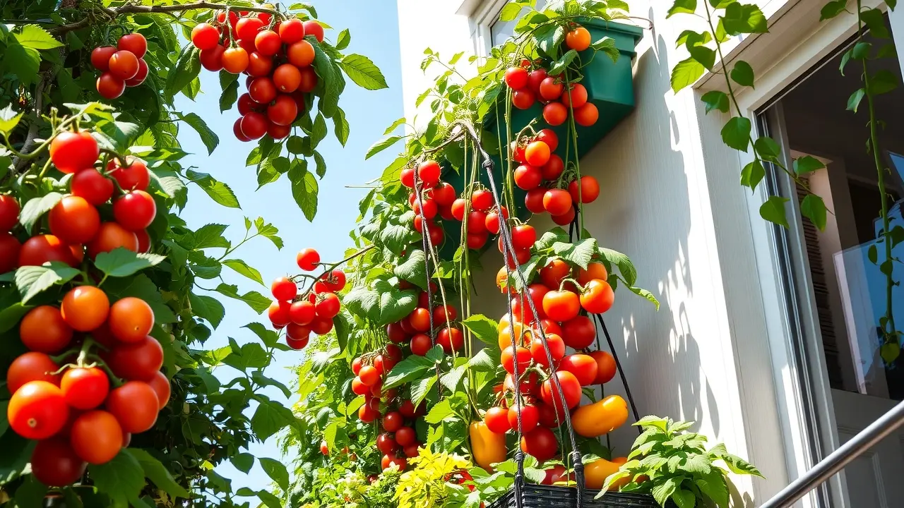 Pocket Farm Review: Can This System Really Provide Food Security? A thriving Pocket Farm on a balcony, bursting with fresh produce.