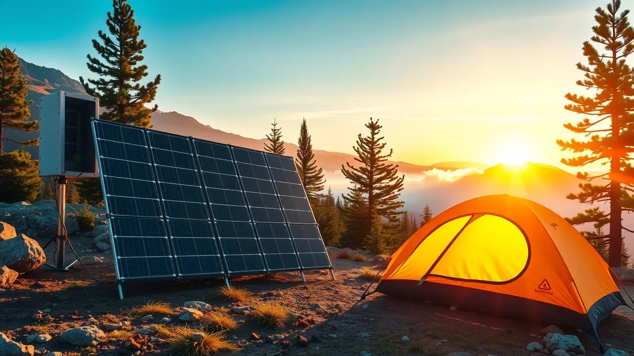 Portable Solar Energy System: The Ultimate Guide to Off-Grid Power Portable Solar Energy System in Mountain Campsite