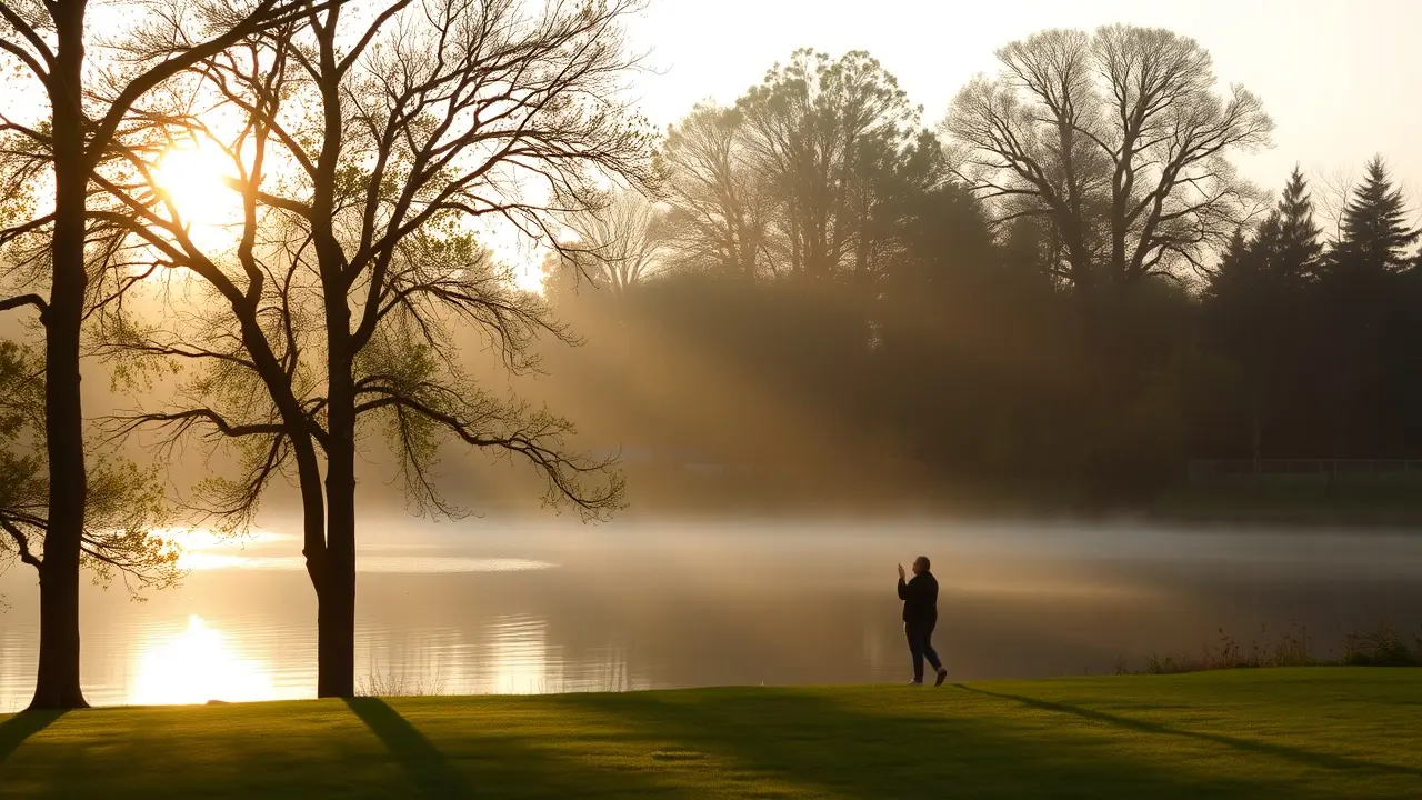 Unlock Inner Peace: A Review of the Prayer of Christ Sunrise over tranquil water, symbolizing peace and renewal.