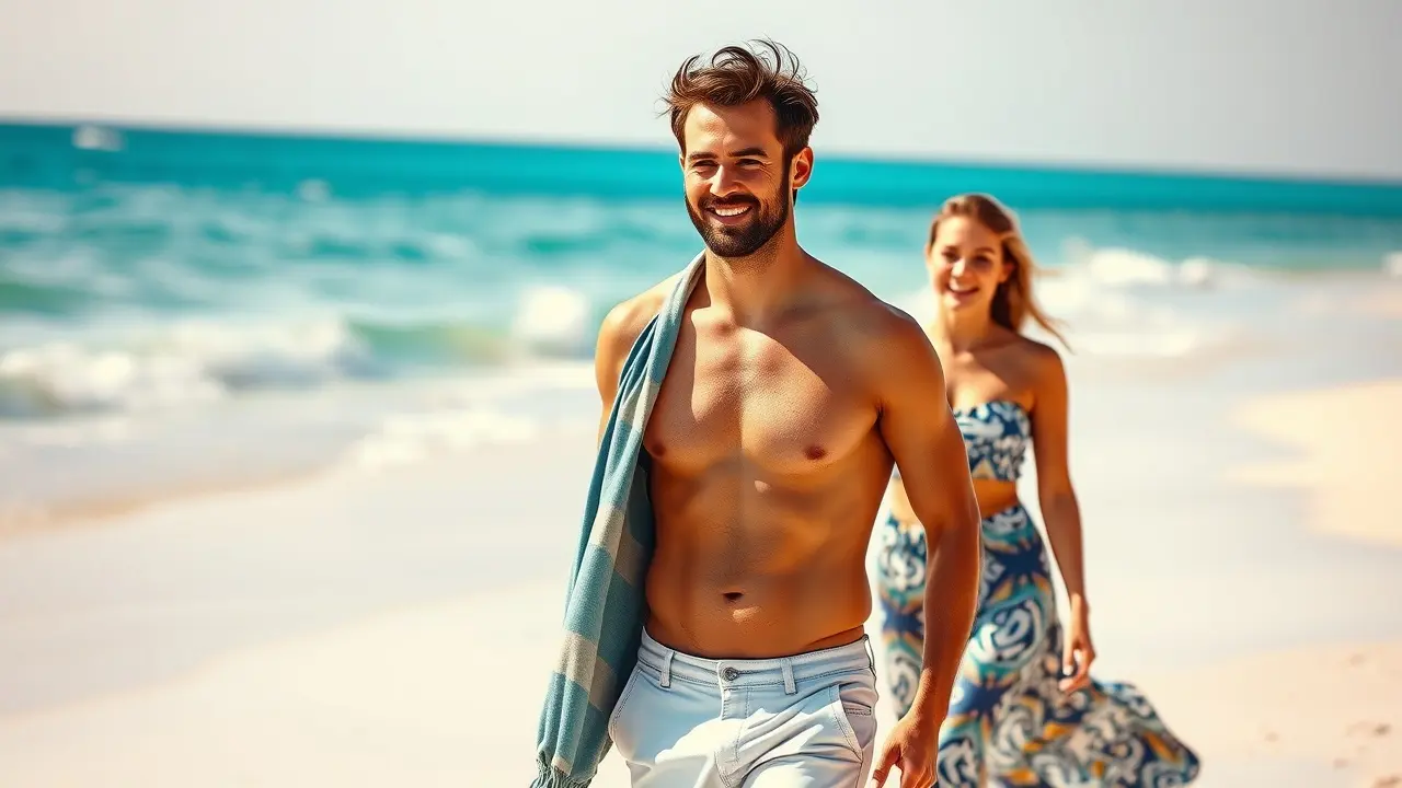 Premature Ejaculation Killer: Does It Really Work? A Comprehensive Review Confident Man Walking with Partner on Beach