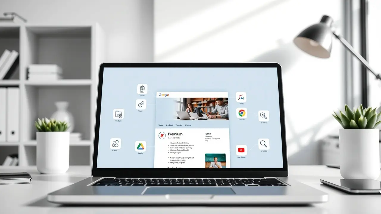Boost Your Productivity with Premium Chrome Extensions: A Comprehensive Review Laptop screen displaying premium Chrome extensions