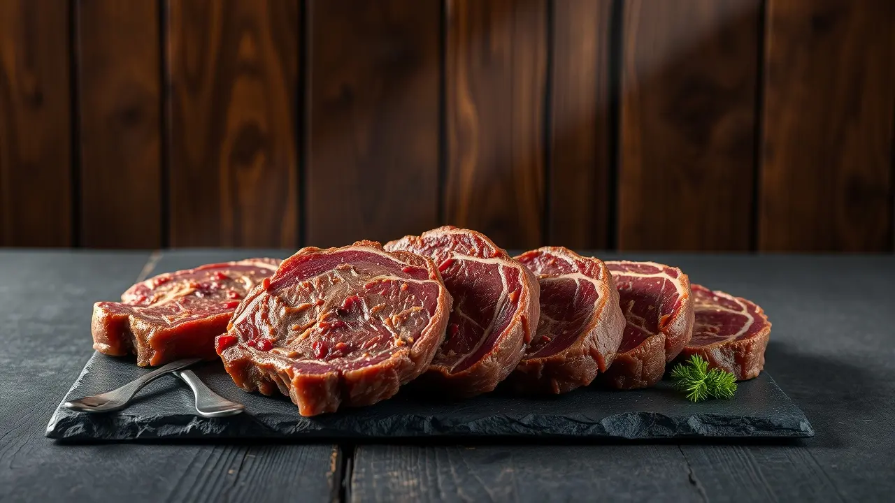 Premium Freeze-Dried Beef Steaks Review: Are They Worth It? Close-up of freeze-dried beef steaks