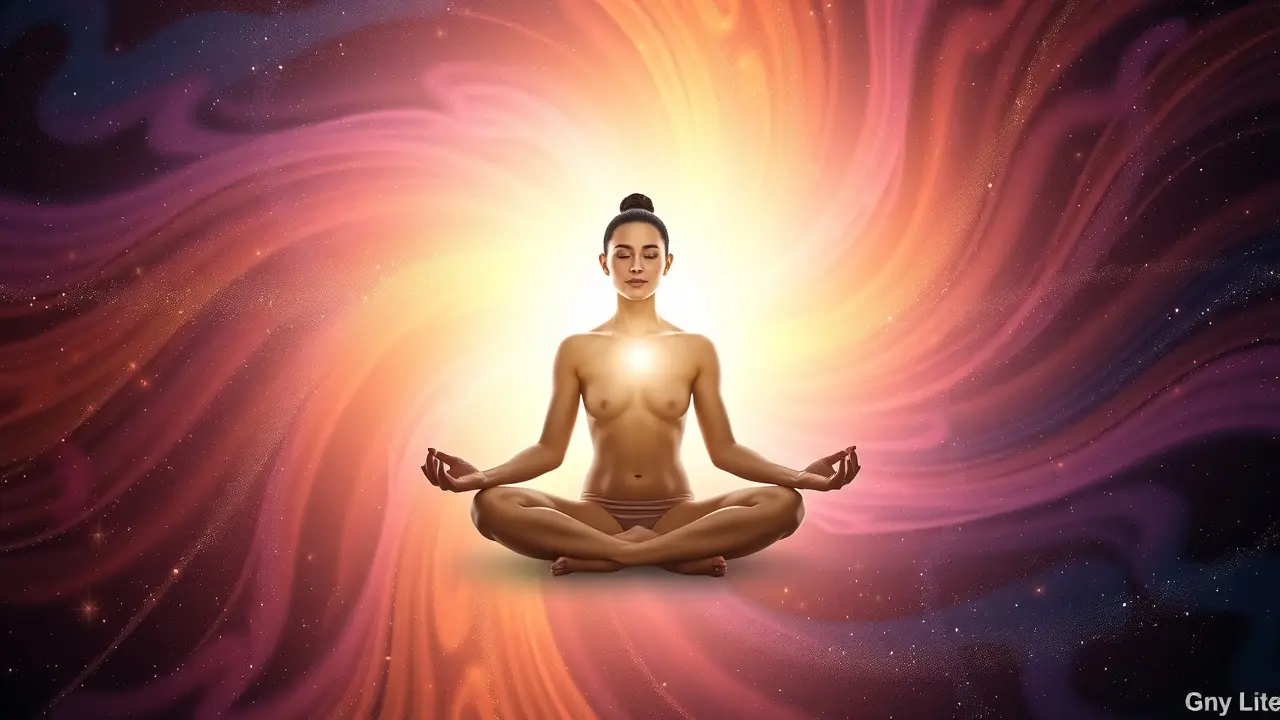 Remove Energy Blocks: A Comprehensive Review Person meditating surrounded by colorful energy vortex