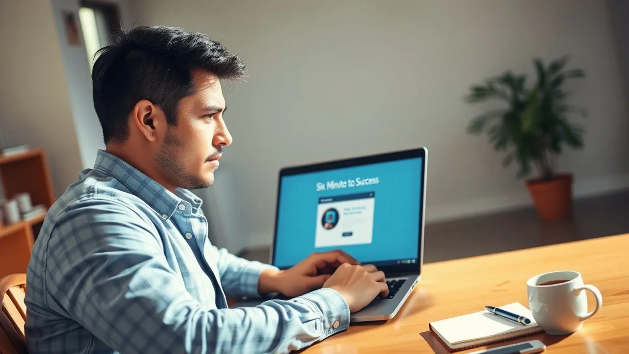 Six Minutes to Success Review: Can It Transform Your Life? Six Minutes to Success program on a laptop