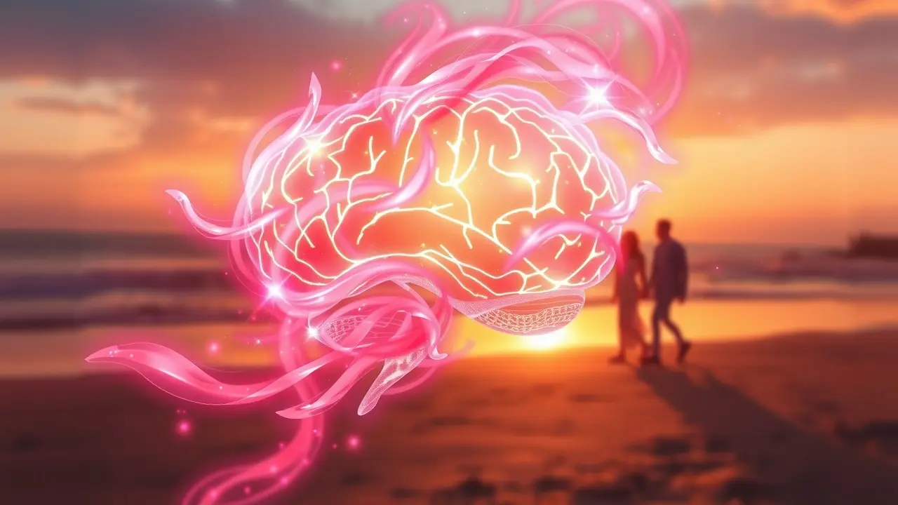 Soulmate Brain Wave Review: Can it Really Attract Your Soulmate? Brain radiating energy, suggesting its brainwaves.