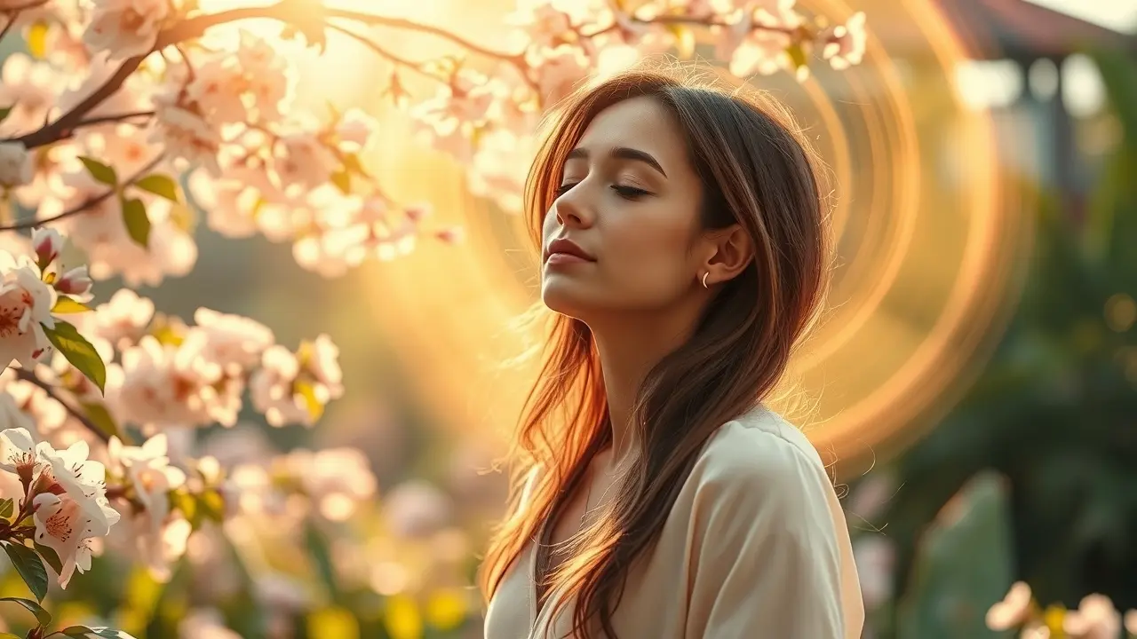Soulmate Resonance Review: Is This the Key to Finding Your True Love? Woman Meditating with Energy Aura