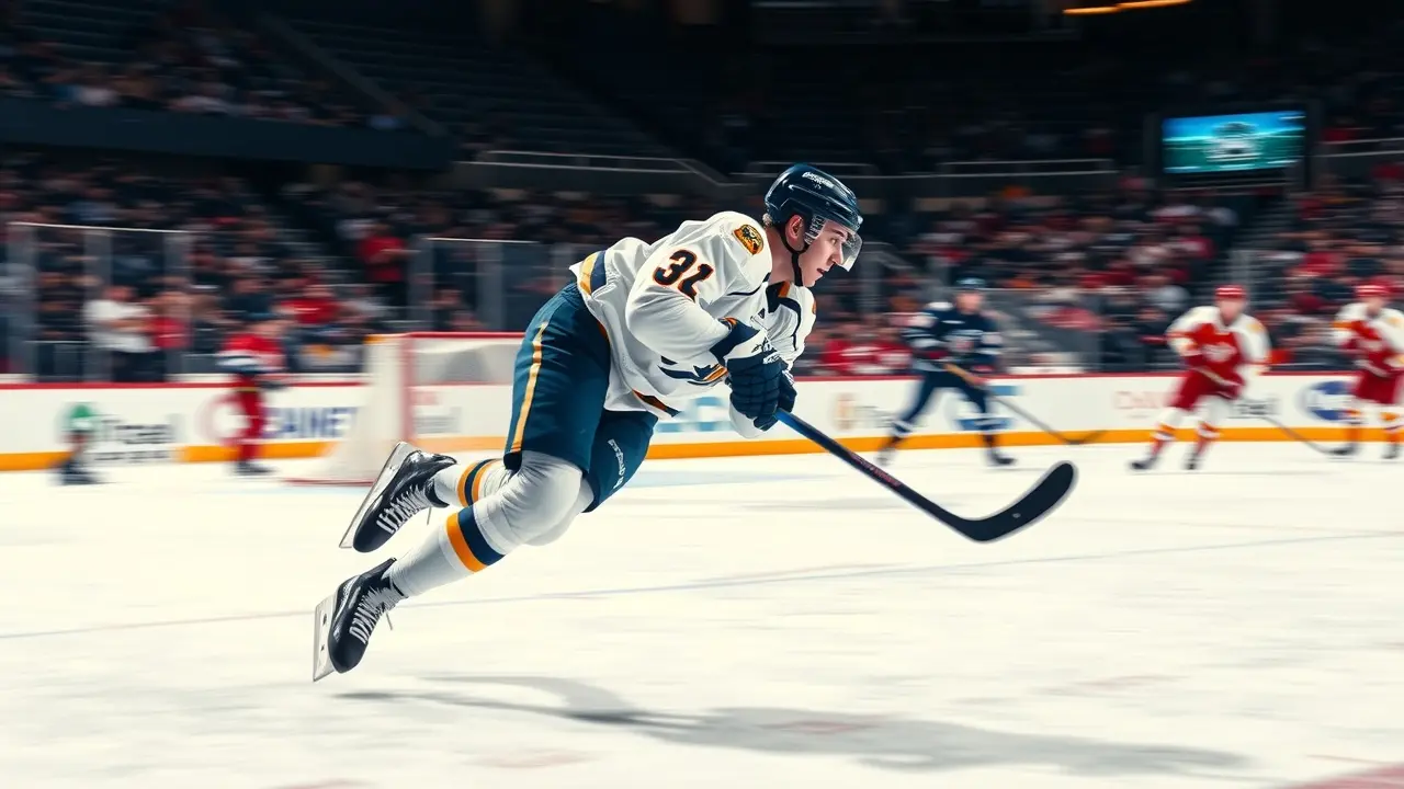 Unlock Your Hockey Potential with Speed Training for Hockey Hockey player demonstrating speed training techniques