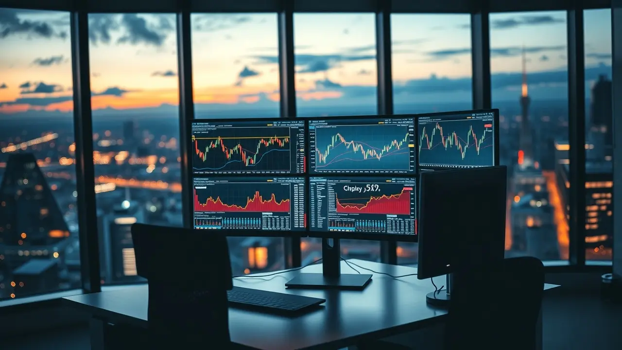 Supported Software Review: Is It the Trading Solution You Need? Data visualizations on multiple screens representing Supported Software trading prowess.