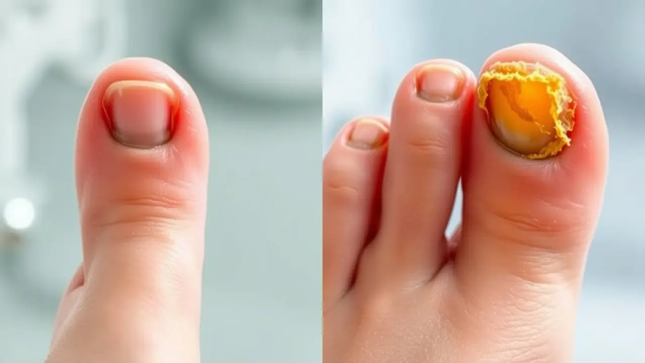 Before and after nail fungus treatment with SUPRANAIL