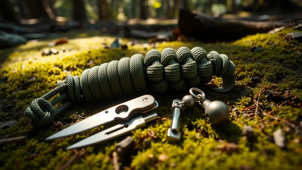 Survival Kit: Is the “Survival Grenade” Worth the Hype? Unraveled survival grenade kit on forest floor showing contents