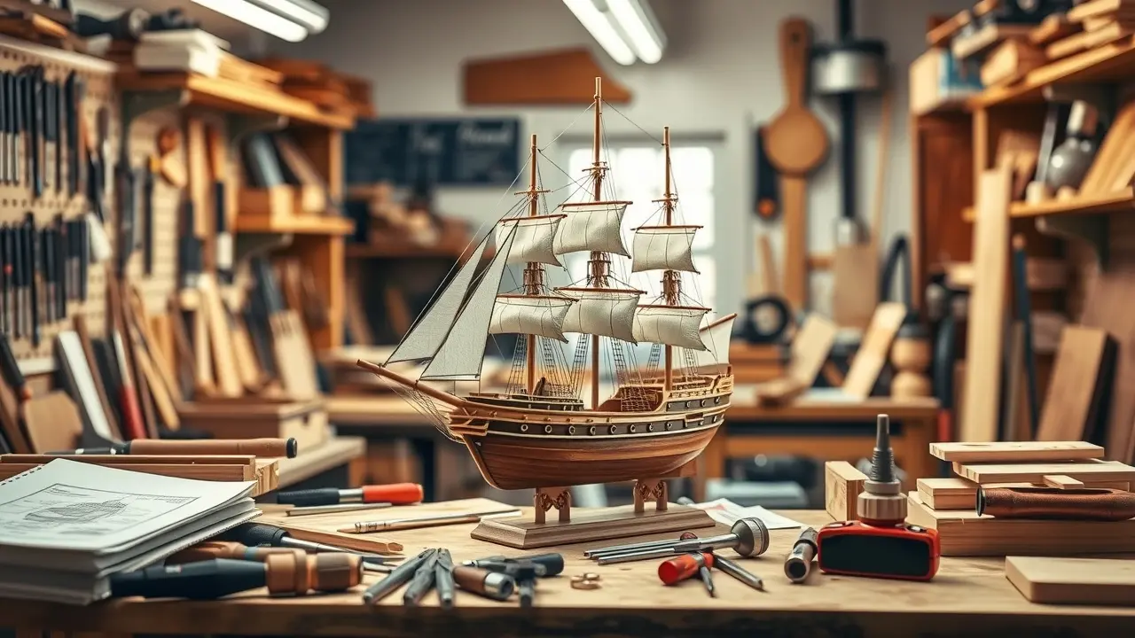 TedsWoodworking Review: Is It the Right Woodworking Resource for You? Completed wooden model ship and woodworking plans