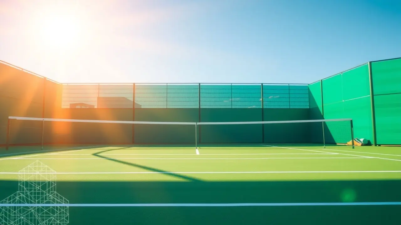 Unlocking Wins: Is Tennis Predictions with Artificial Intelligence Your Ace? Tennis court with AI overlay