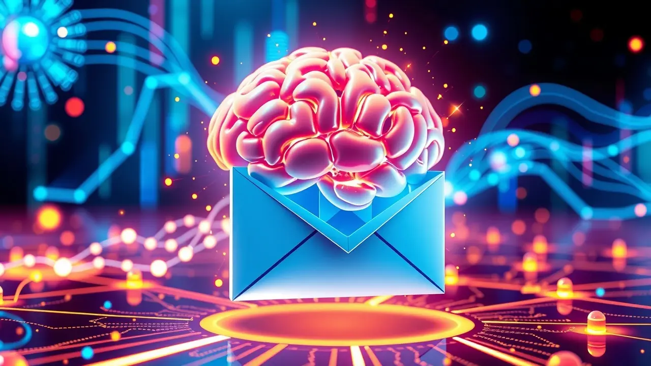 The AI Email Machine Review: Can AI Really Write Your Emails? AI Brain Merging with Email Envelope