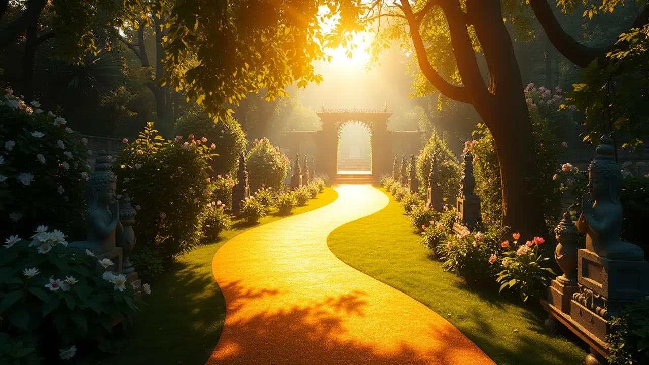 The Anointed Path Review: Unlocking Your Divine Potential? The Anointed Path: A golden path leading to light.