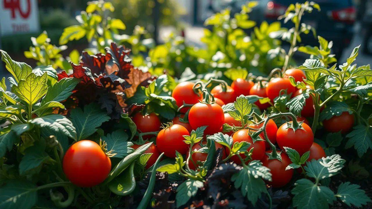The Backyard Miracle Farm: Can You Really Grow Food Anywhere? Thriving garden vegetables in a small, urban garden