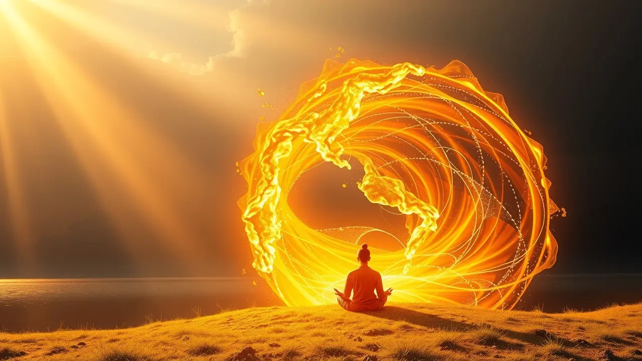 Unlock Abundance with The Faith Wave: A Comprehensive Review Golden light wave symbolizing abundance.
