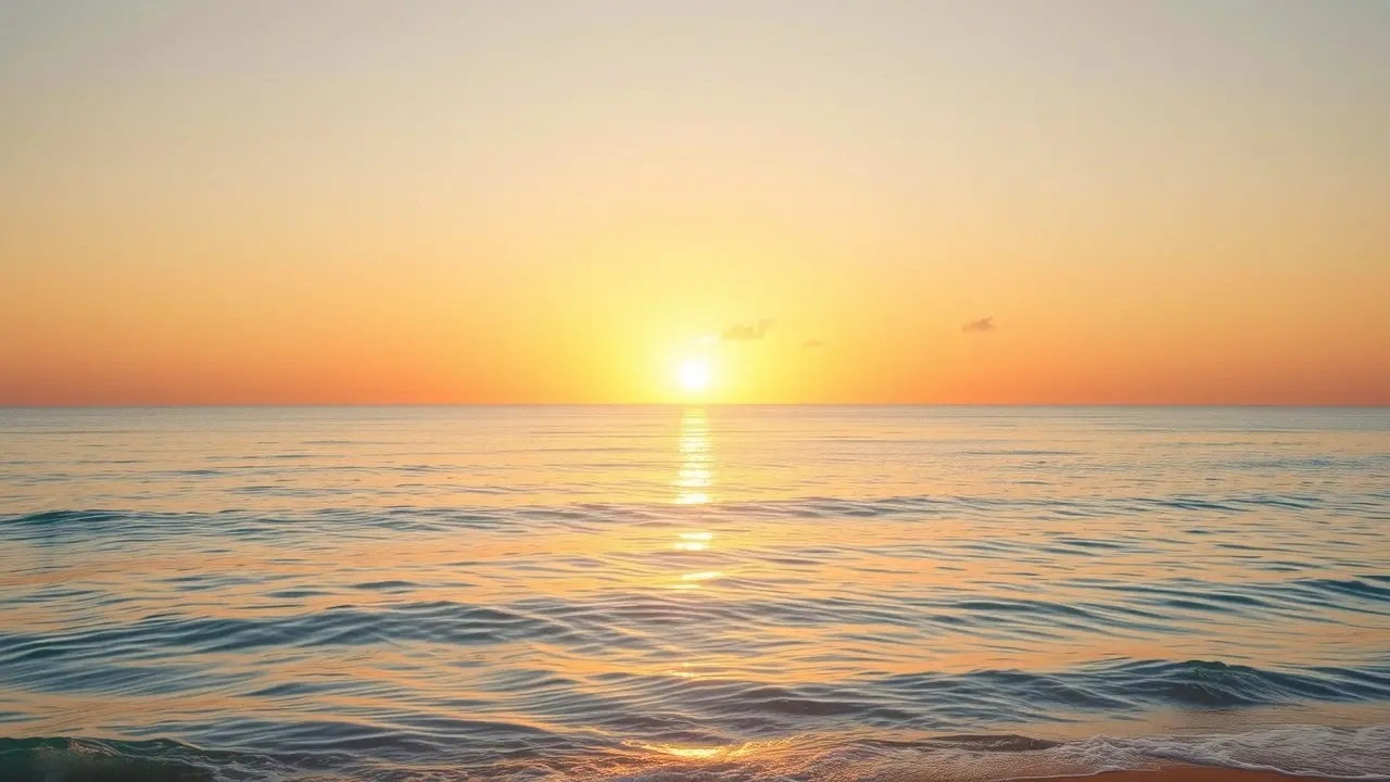 The Healing Wave Review: Unlock Your Inner Peace and Potential Tranquil beach at sunset symbolizing inner peace and The Healing Wave