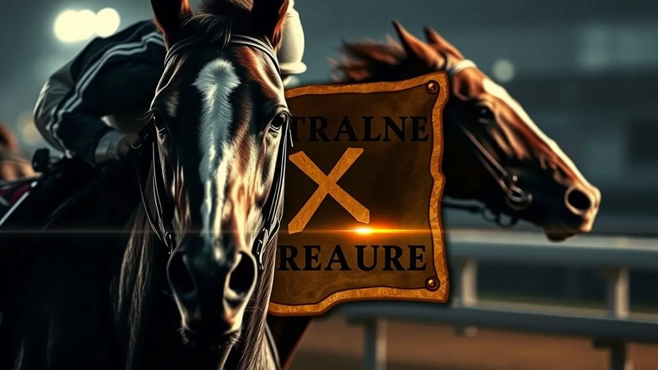 The Hidden Gem Pro Service Review: Unlocking Horse Racing Profits? Hidden Gem Pro Service Image Featuring a Racehorse and Gem