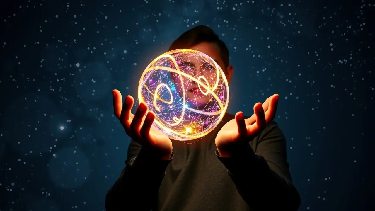 Unveiling The Secret of Deliberate Creation: Does It Really Work? Person Shaping a Radiant Ball of Future Potential