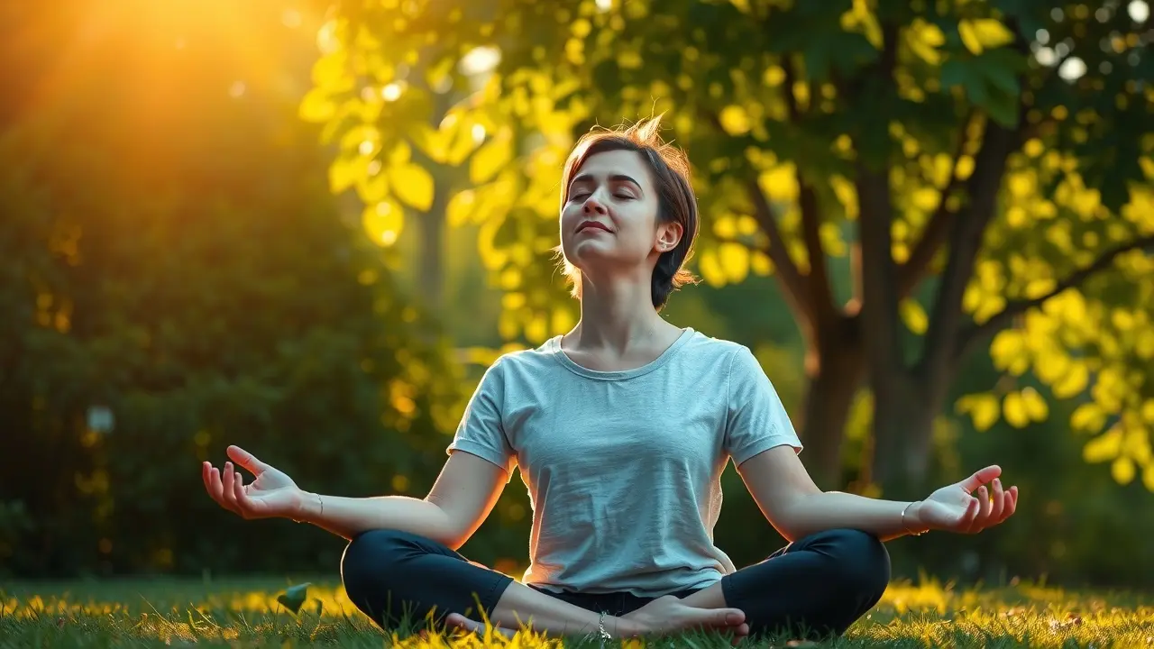 The Shingles Solution Review: Is it a Real Remedy? Person meditating outdoors for shingles relief