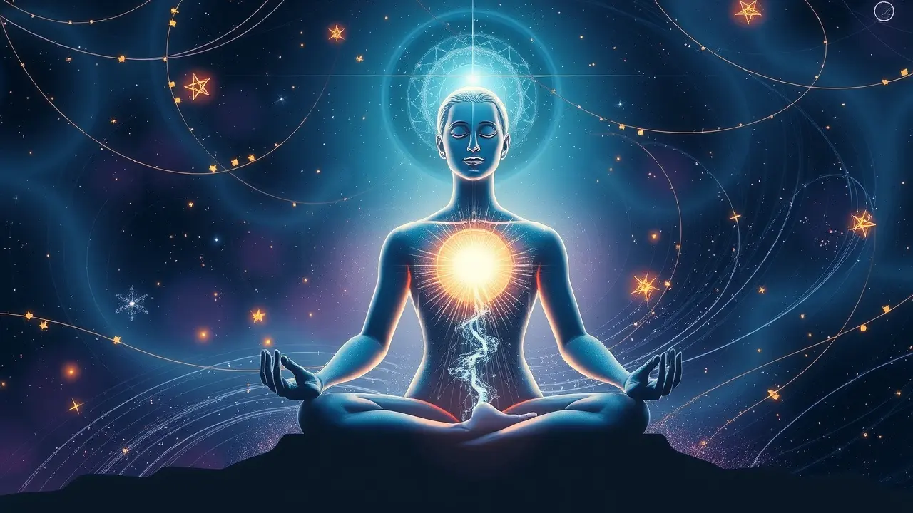 The Stellar Abundance: Unveiling Your Cosmic Blueprint for Success Meditating person in cosmic environment
