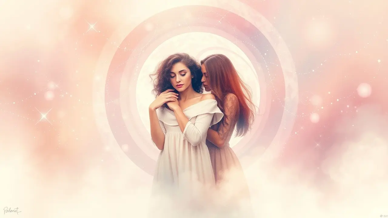 Tina Psychic | Soulmate Sketch Review: Find Your True Love? Tina Psychic Soulmate Sketch image: swirling galaxy and vague figures