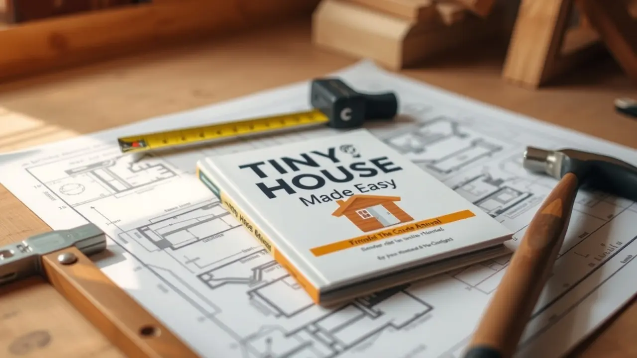 Tiny House Made Easy: Is This the Right Solution for You? Tiny House Made Easy book on blueprint