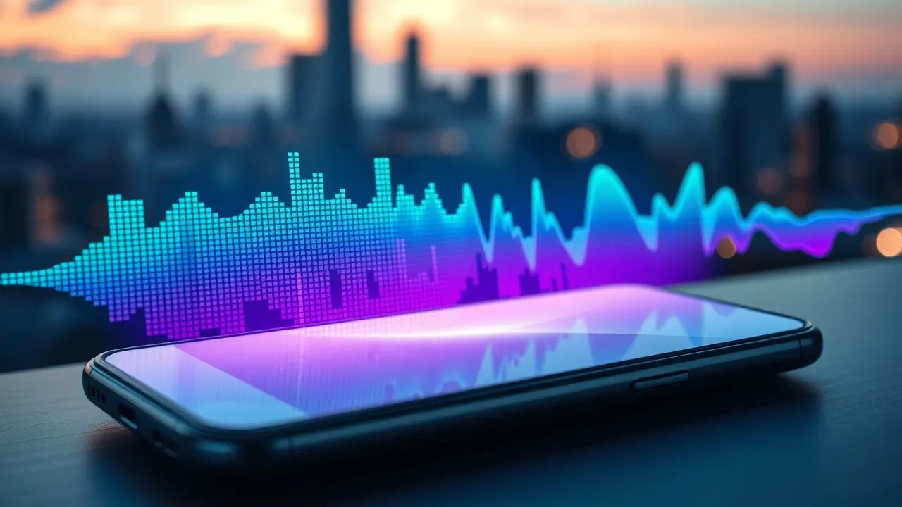 Turn Text To Speech With Human Like Voices: A Comprehensive Review Human-like voice generated by AI on a smartphone.