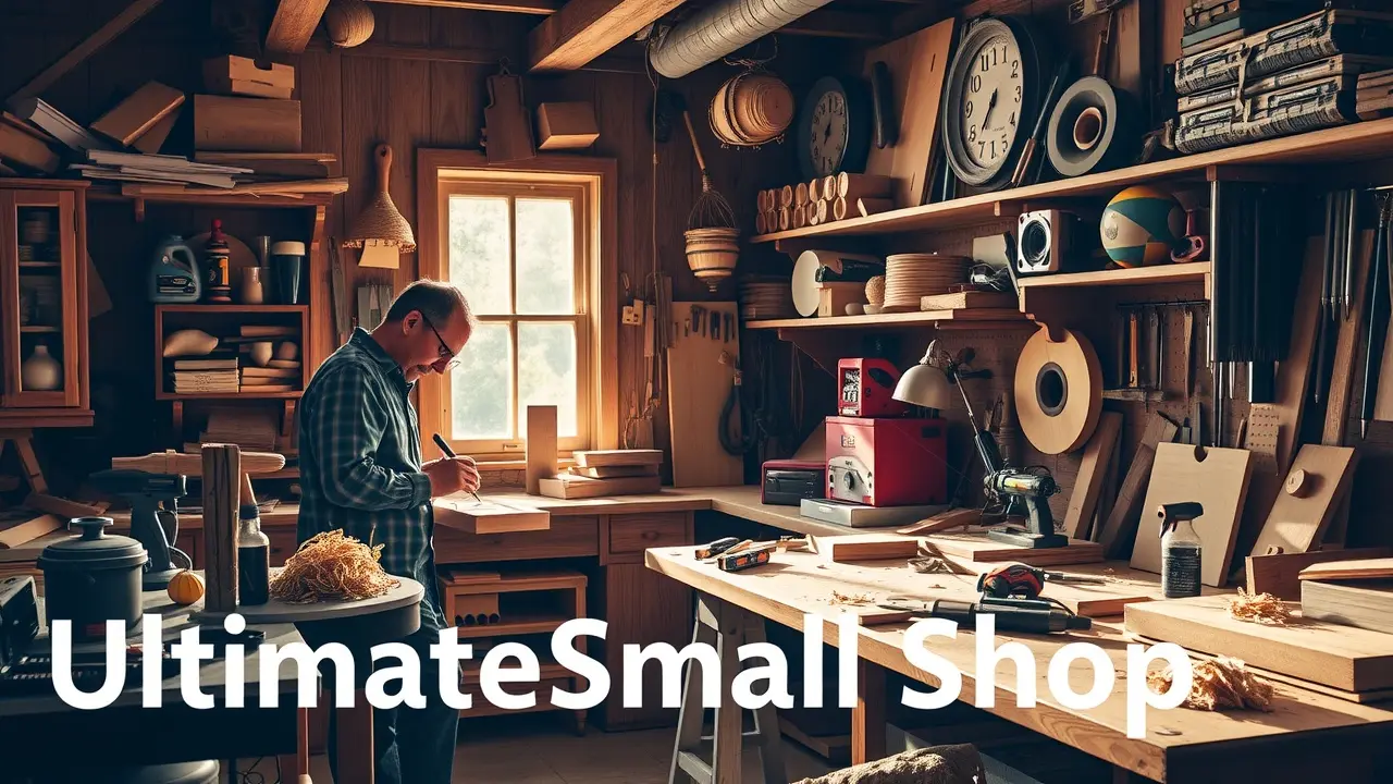 UltimateSmallShop Review: Can It Really Help You Build Your Dream Workshop? A well-equipped workshop featuring a craftsman at work