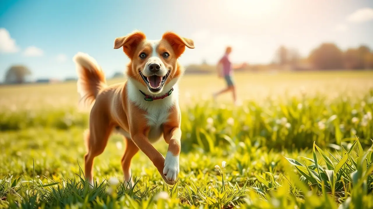 UltraK9 Pro Review: Unleashing Your Dog’s Primal Health Healthy dog running in a field after taking UltraK9 Pro