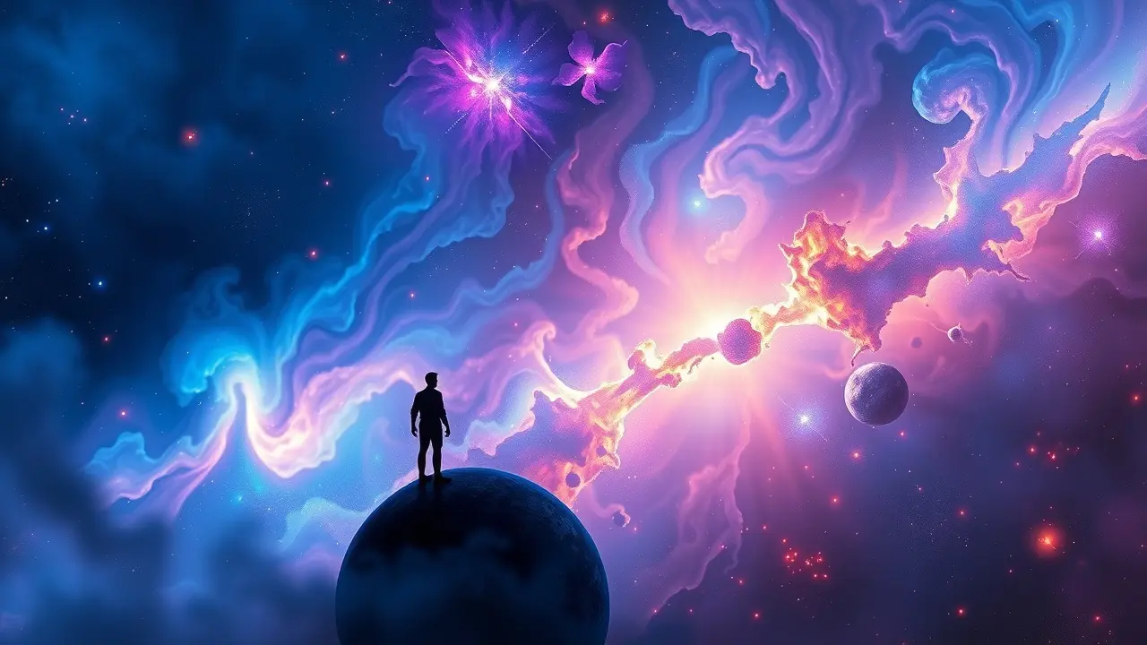 Unlock Your Destiny: A Deep Dive into Universe Reading Person gazing at a cosmic nebula