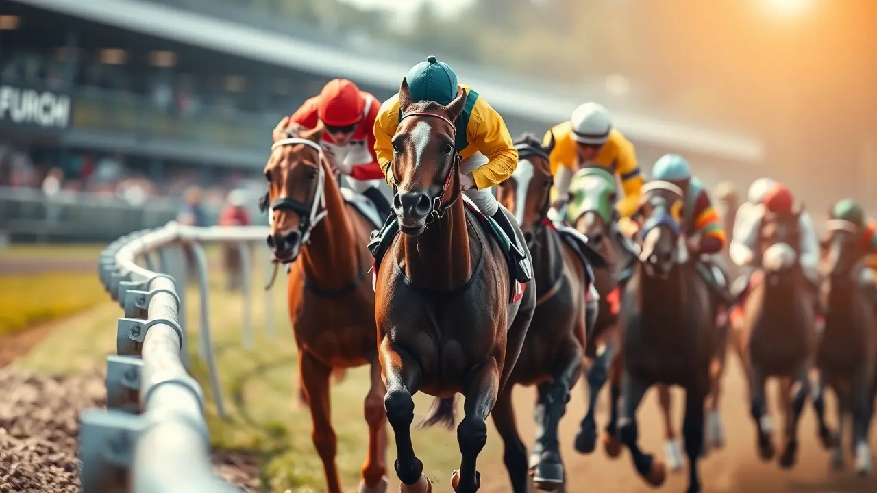 Value Tips Software: Can This Horse Racing System Improve Your Betting? Horse race nearing finish line
