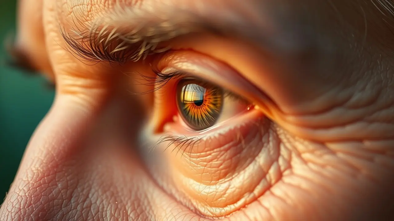 Vision 20® Review: Does This Supplement *Really* Improve Your Eyesight? Close-up of healthy, hopeful eyes reflecting golden light.