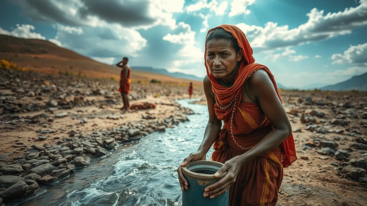 Water Liberty Guide Review: Can It Really Save Your Life? Woman Filtering Water in Wilderness with Water Liberty Guide Techniques