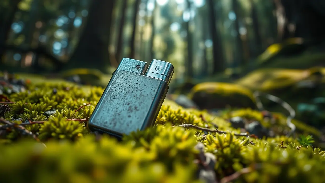 Waterproof Lighter: The Ultimate Survival Tool? Waterproof Lighter on forest floor